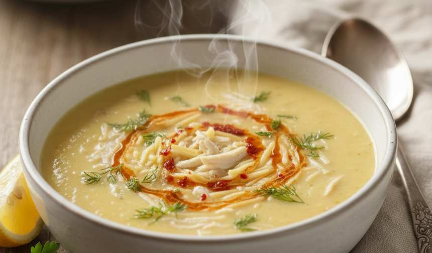 Şifa deposu tam kıvamında terbiyeli tavuk suyu çorbası tarifi