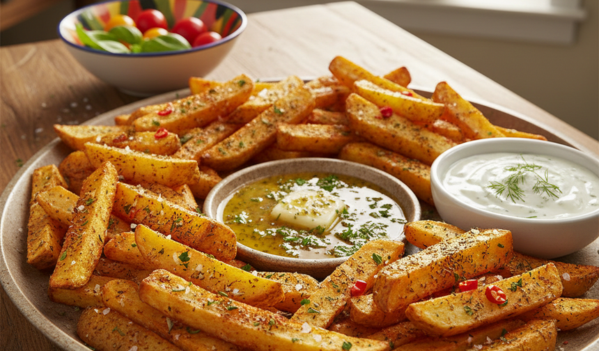 Pazar sabahının çıtır yıldızı baharatlı patates kızartması