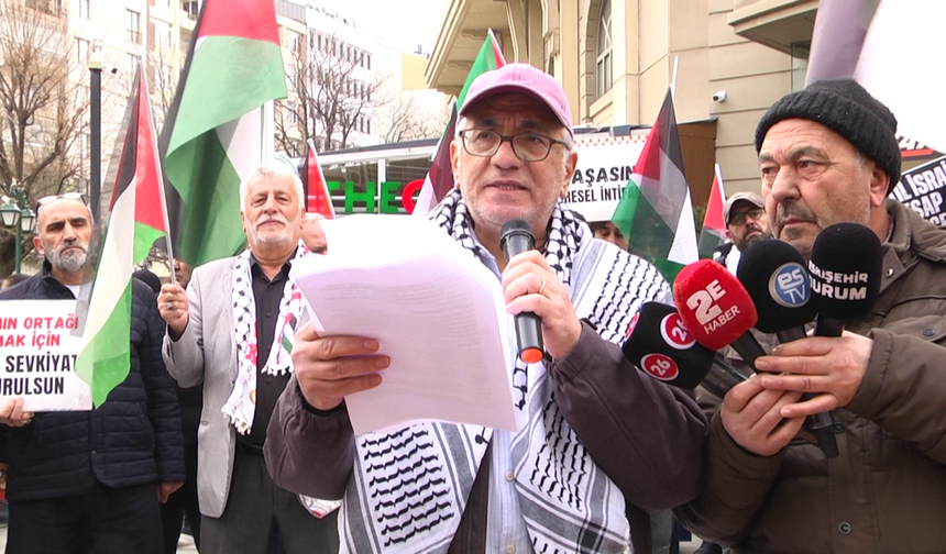 Eskişehir'den Filistin mesajı: Vesayet barış değildir!