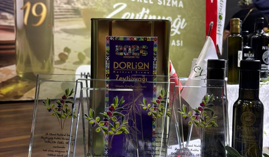 Eskişehir Zeytinyağında Zirvede: Büyükşehir’in Dorlion Markasına "Premium" Ödül!