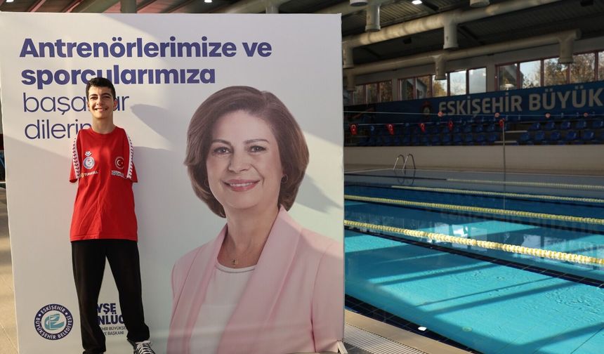 Eskişehirli Milli Yüzücü İtalya’da Türkiye’yi Temsil Edecek!