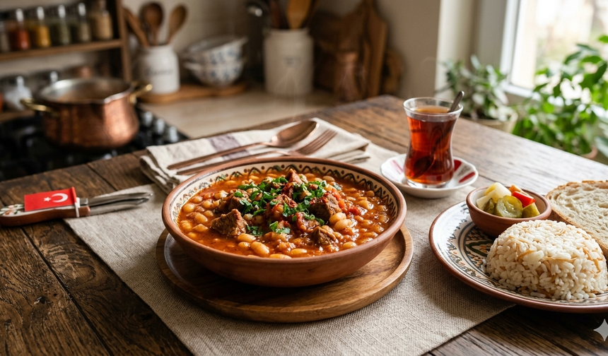 Geleneksel sofraların vazgeçilmezi etli kuru fasulye tarifi