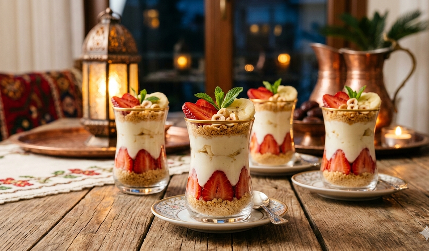 İftar sofralarının en hafif finali çilekli magnolia