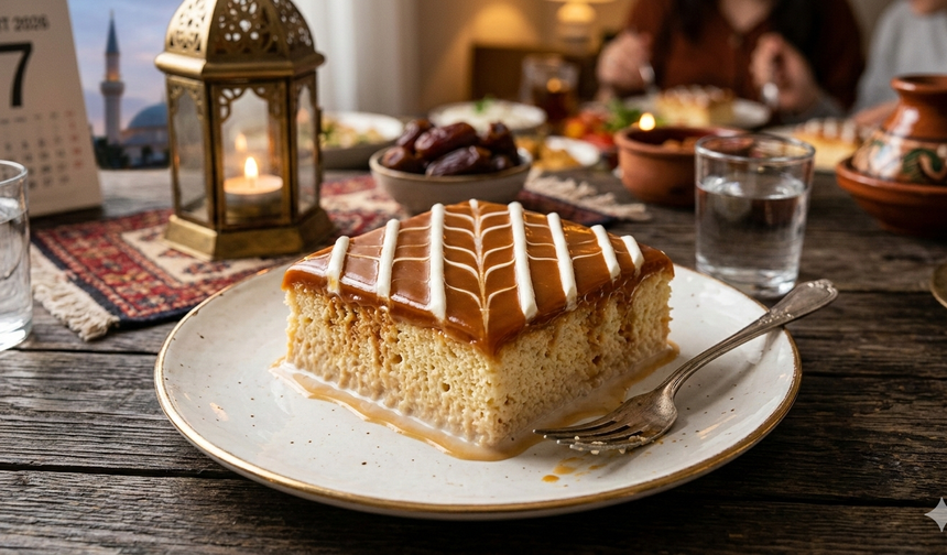 Tam ölçülü karamel soslu triliçe tarifi iftarın yıldızı!