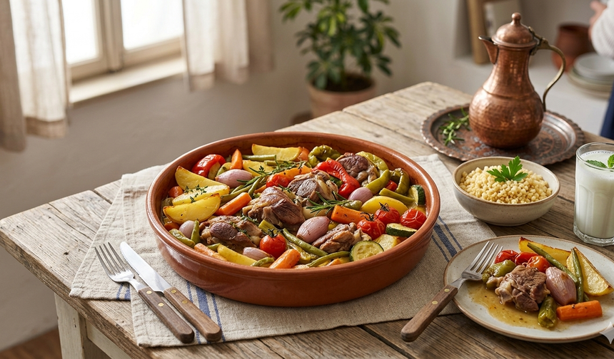 Bayram için hafif ve lezzetli sebzeli et yemeği tarifi