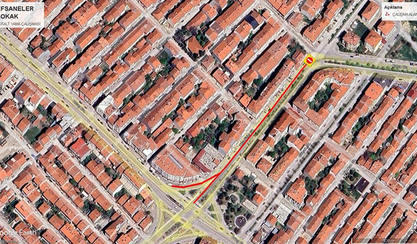 Eskişehir’de Yol Çalışması Uyarısı