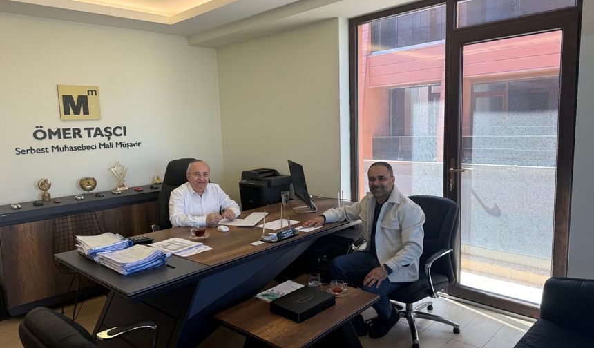 Gökhan Yıldırım’dan Mali Müşavir Ömer Taşcı’ya Ziyaret!