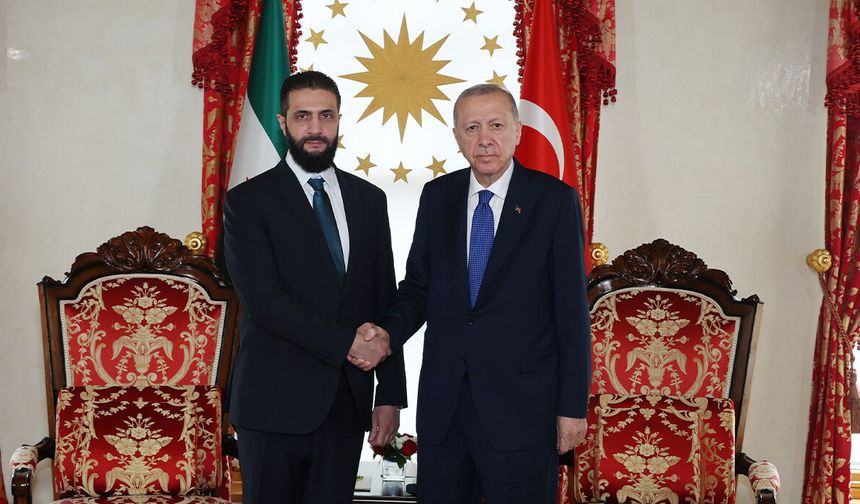 Cumhurbaşkanı Erdoğan, Suriye Cumhurbaşkanı Ahmed Şara ile Görüştü