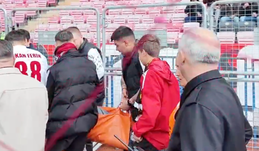 Eskişehirspor maçında tribünde panik yaşandı