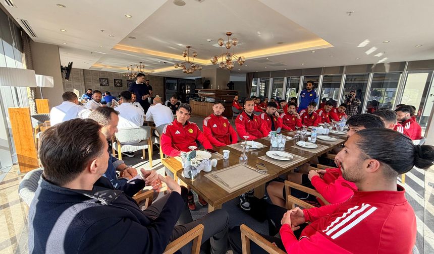 Başkan Hatipoğlu'ndan karşılaşma öncesi motivasyon buluşması