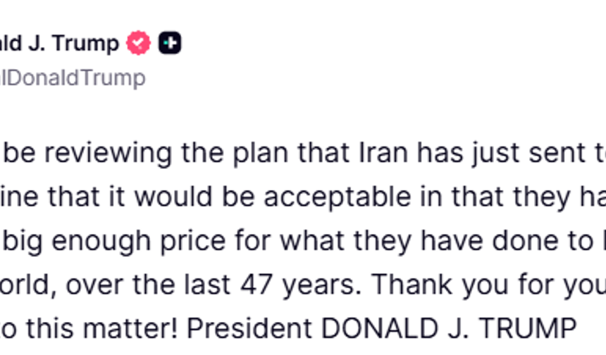 Trump’tan İran’ın Barış Teklifi Hakkında İlk Yorum: "Kabul Edilemez"