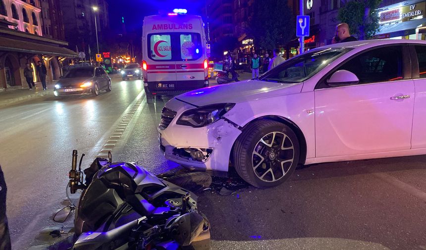 Motosiklet Sürücüsü Ölümden Döndü
