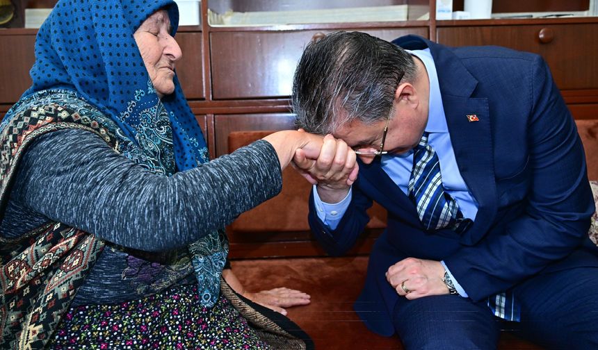 Vali Erdinç Yılmaz’dan Ayşe Teyzeye Ziyaret