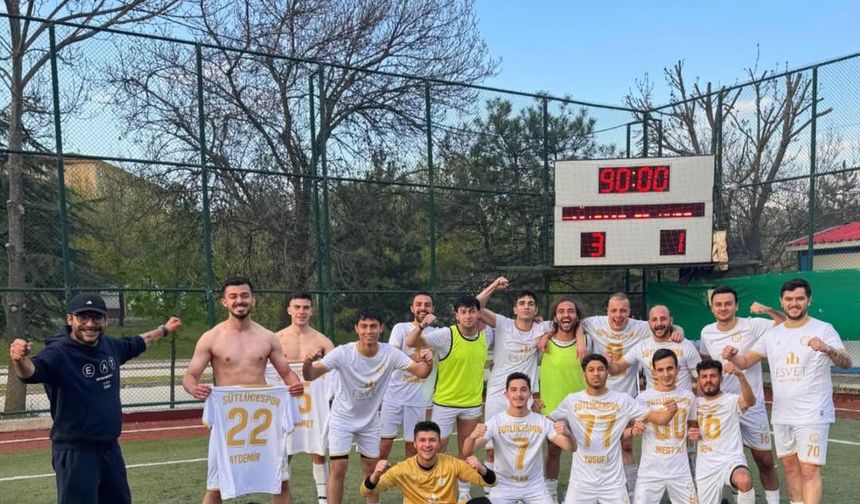 Sütlücespor şampiyonluğu kaptı!