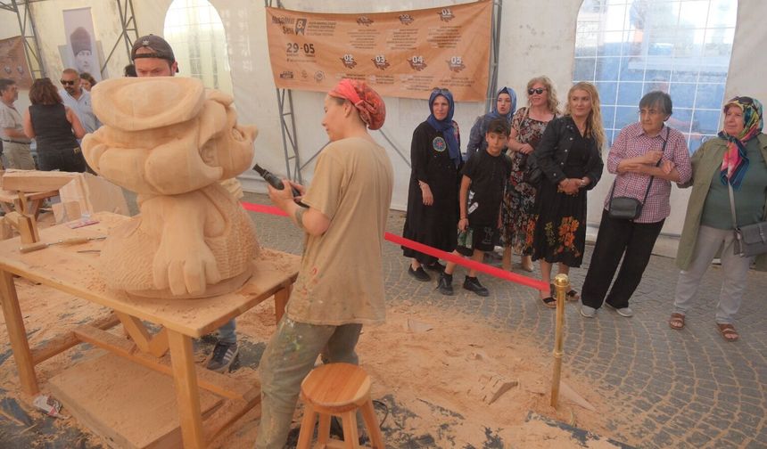 Odunpazarı'nda Sanat Zamanı: 9. Uluslararası Ahşap Heykel Festivali Başlıyor