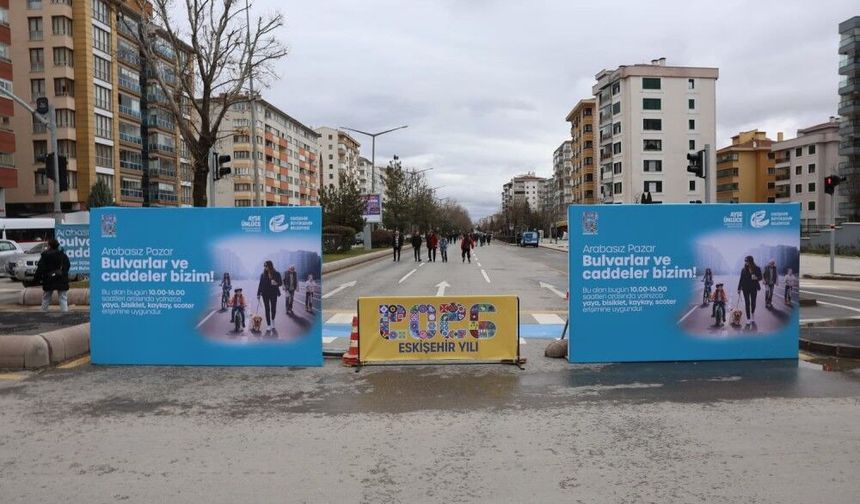 Eskişehir'de Arabasız Pazar Günü Geliyor