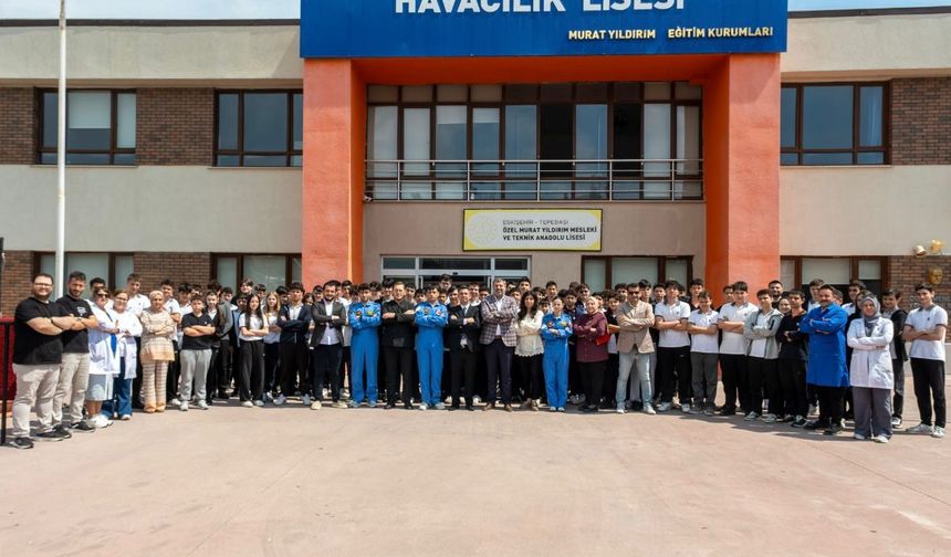THK Eskişehir Şubesi Lise Öğrencilerine Havacılık Kültürünü Anlattı