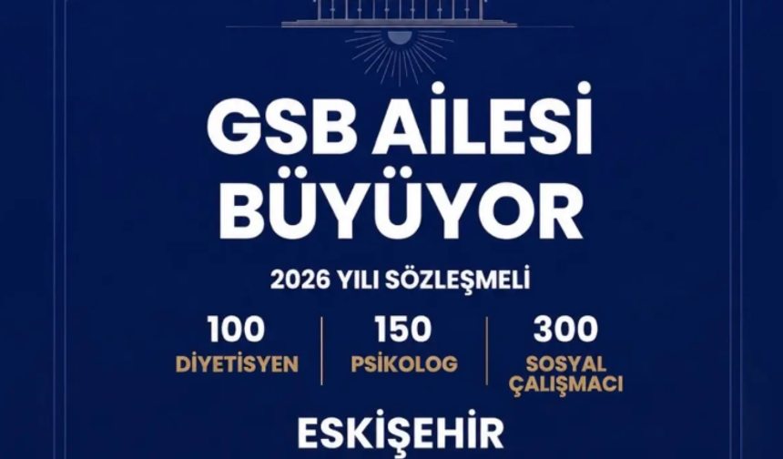 Eskişehir GSB Personel Başvuruları Başlıyor