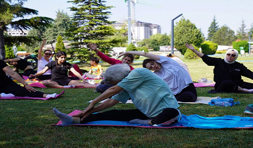 Tepebaşı sakinleri güne sabah sporlarıyla enerjik başlıyor