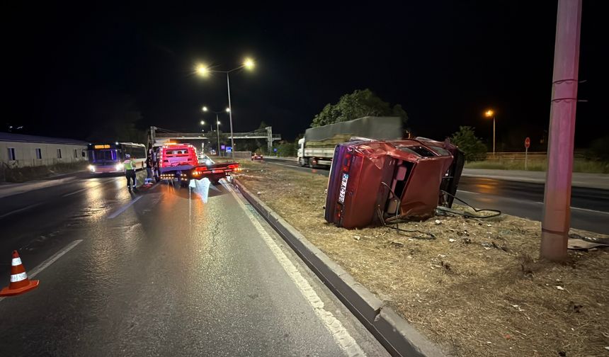 Eskişehir’de Tofaş Takla Attı