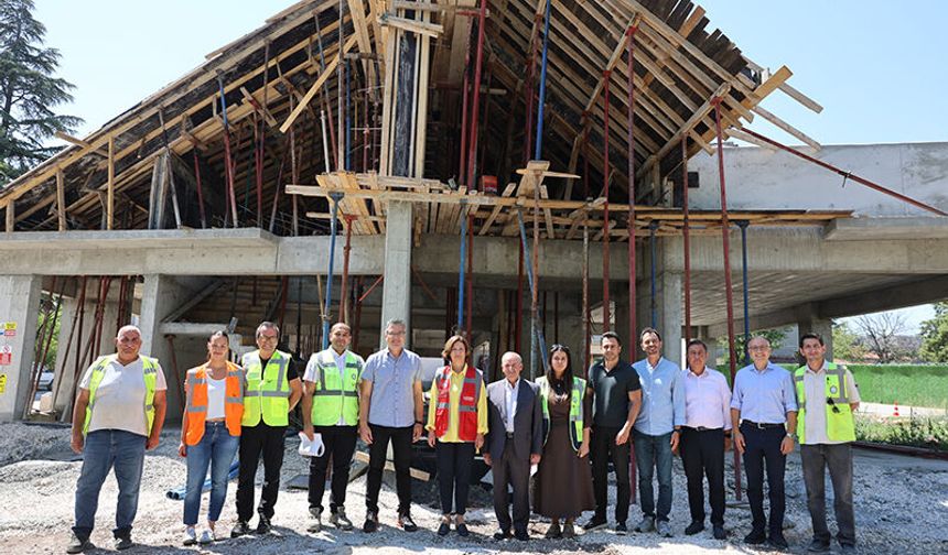 Başkan Ayşe Ünlüce Sazova Çocuk Evi İnşaatını yerinde inceledi