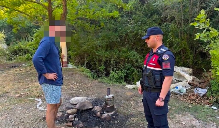 Ormanda Mangal Yakan Şahsa Para Cezası Kesildi