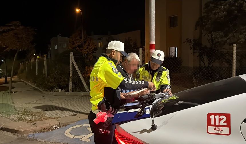 Eskişehir'de Gece Uygulamasına Takılan Sürücüye Ceza Yağdı