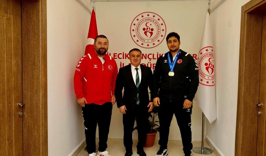 Avrupa şampiyonu Mikail Zaloğlu’na tebrik