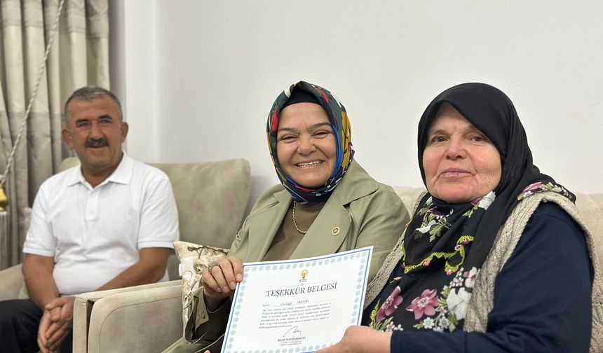 Ayşen Gürcan'dan Mihalıççık'ta vefa ziyareti