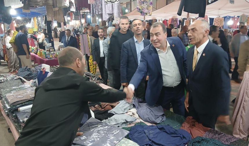 MHP Eskişehir teşkilatı Sarıcakaya esnafıyla buluştu
