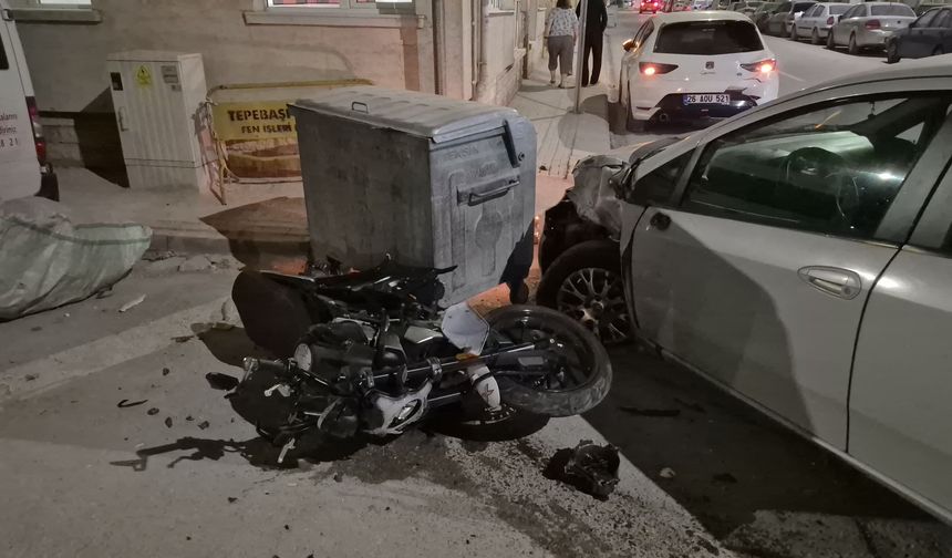 Eskişehir'de feci kaza: Havaya savrulup otomobilin tamponuna çarptı
