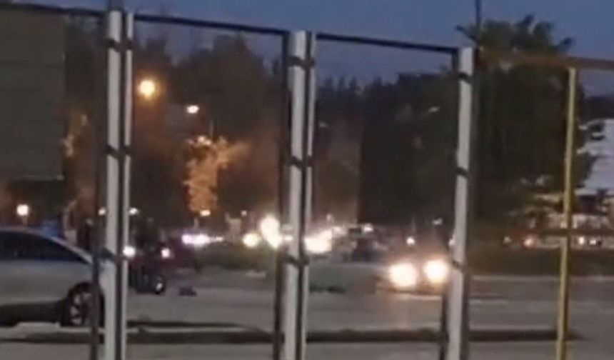 Eskişehirde Stadyum Otoparkında Tehlikeli Drift Anları