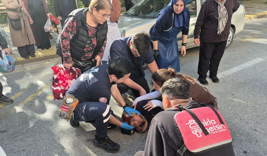 Eskişehirde Otomobilin Çarptığı Yaşlı Kadın Hastaneye Kaldırıldı