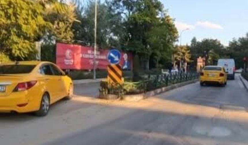 Eskişehir’de Taksinin Kural İhlali Kameraya Yansıdı