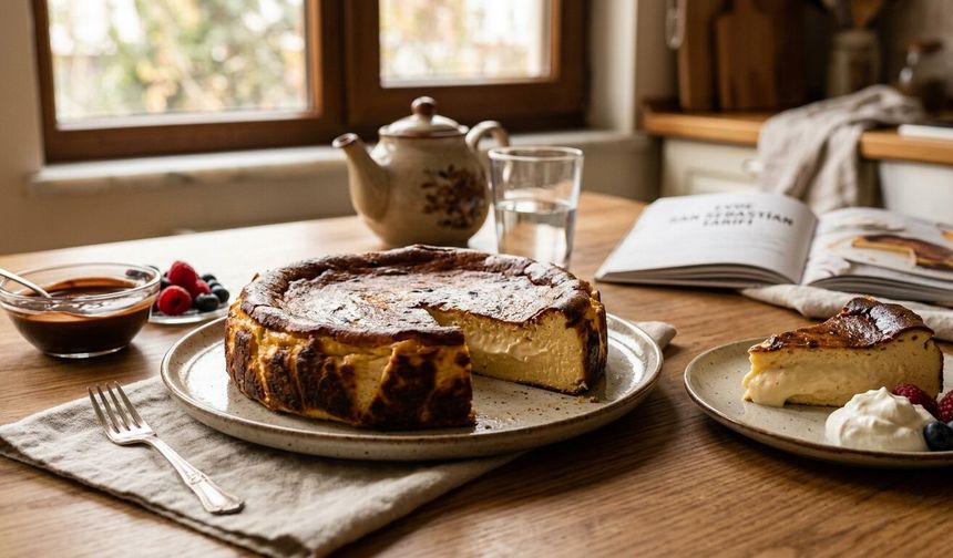 Evde Tam Kıvamında San Sebastian Cheesecake Tarifi