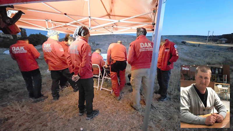 Kayıp vatandaşı bulmak için 50 kişilik ekip kuruldu