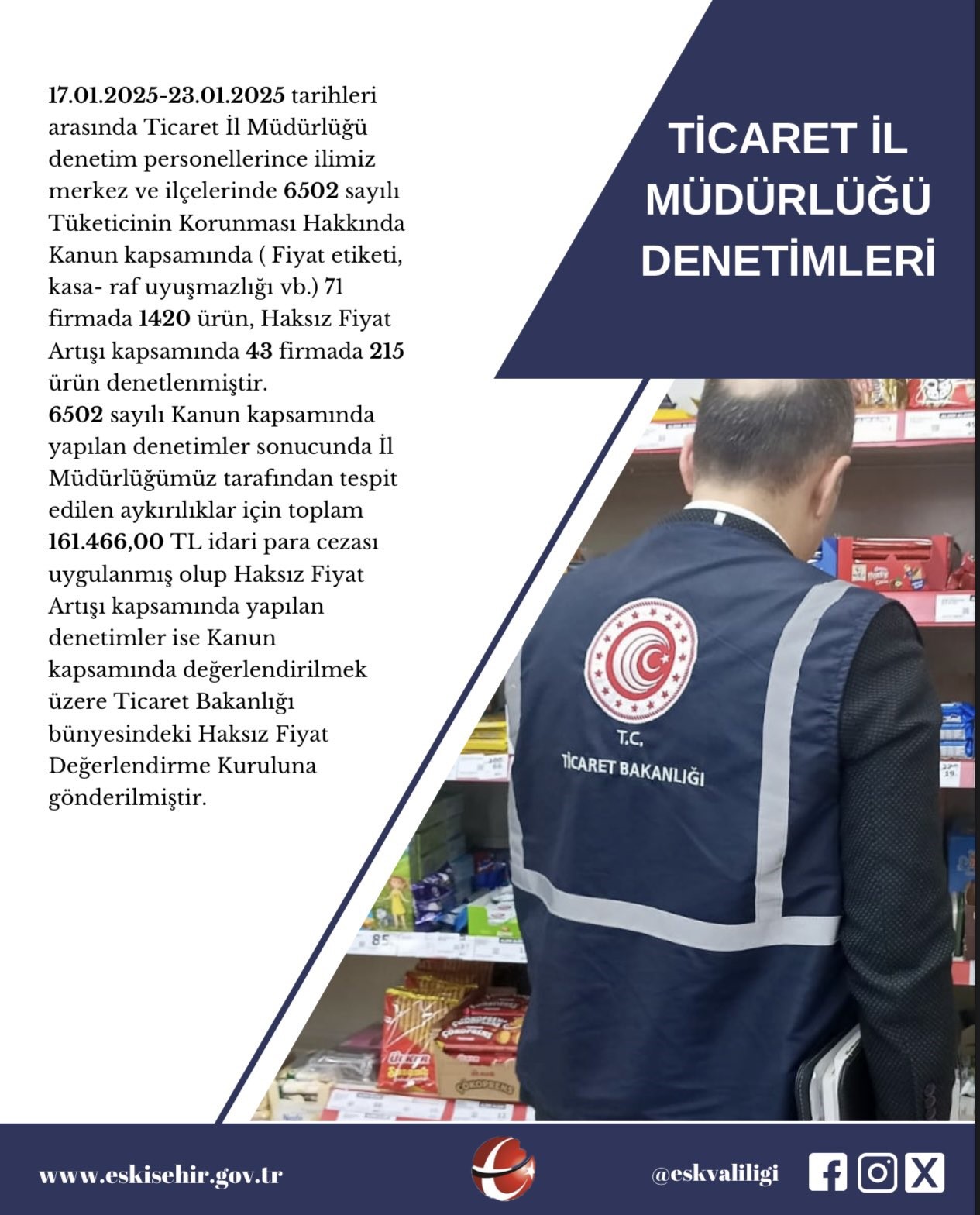 Eskişehir Ticaret İl Müdürlüğü denetimleri sürüyor-1