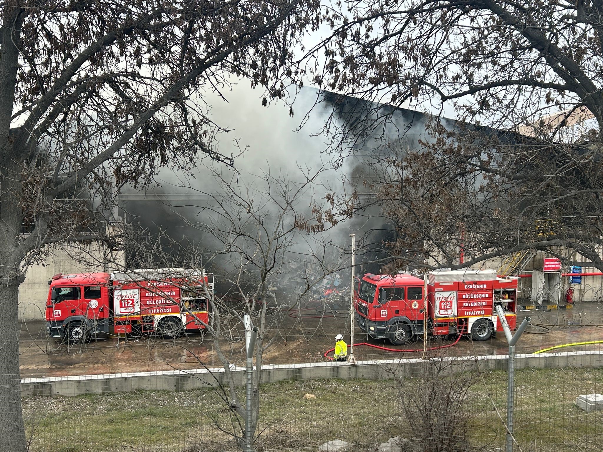 Eskişehir’de Çimento Fabrikasında Yangın (3)