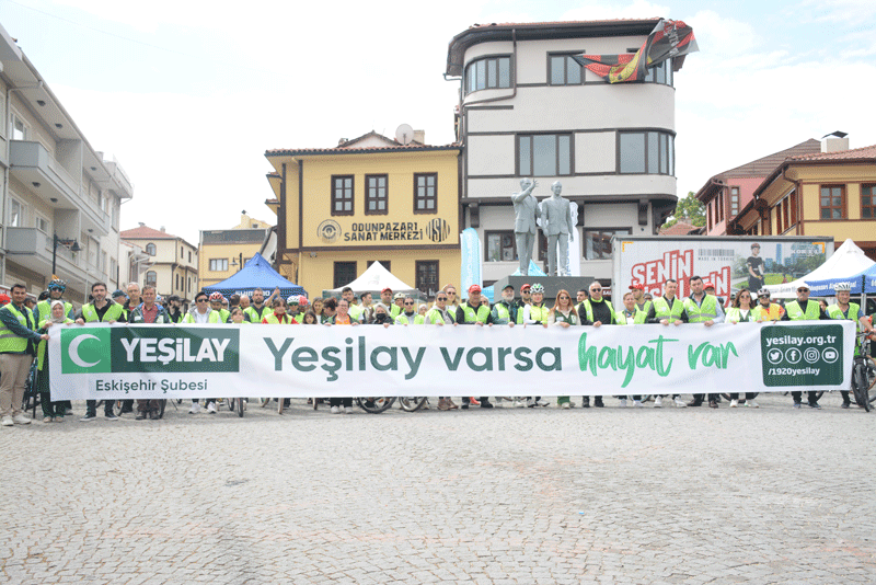 Anadolu Üniversitesi 12. Yeşilay Bisiklet Turuna destek verdi