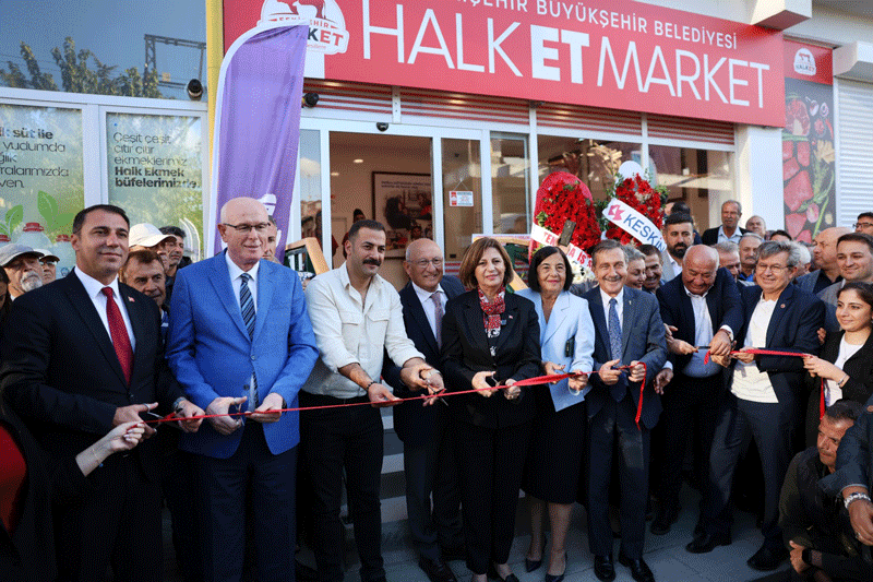 Eskişehir'in ilk halk et marketi açıldı