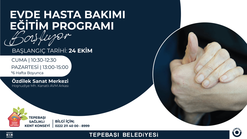 Evde Hasta Bakımı Eğitim Programı Başlıyor