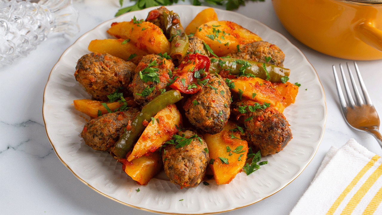Fırında Patatesli Köfte Tarifi