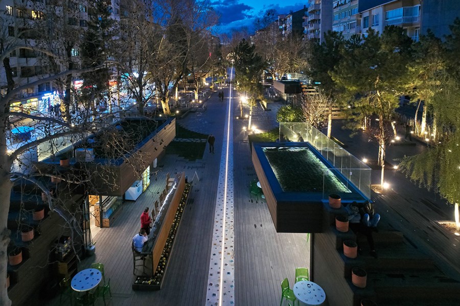 Hamamyolu Caddesi'nde Budama Çalışması