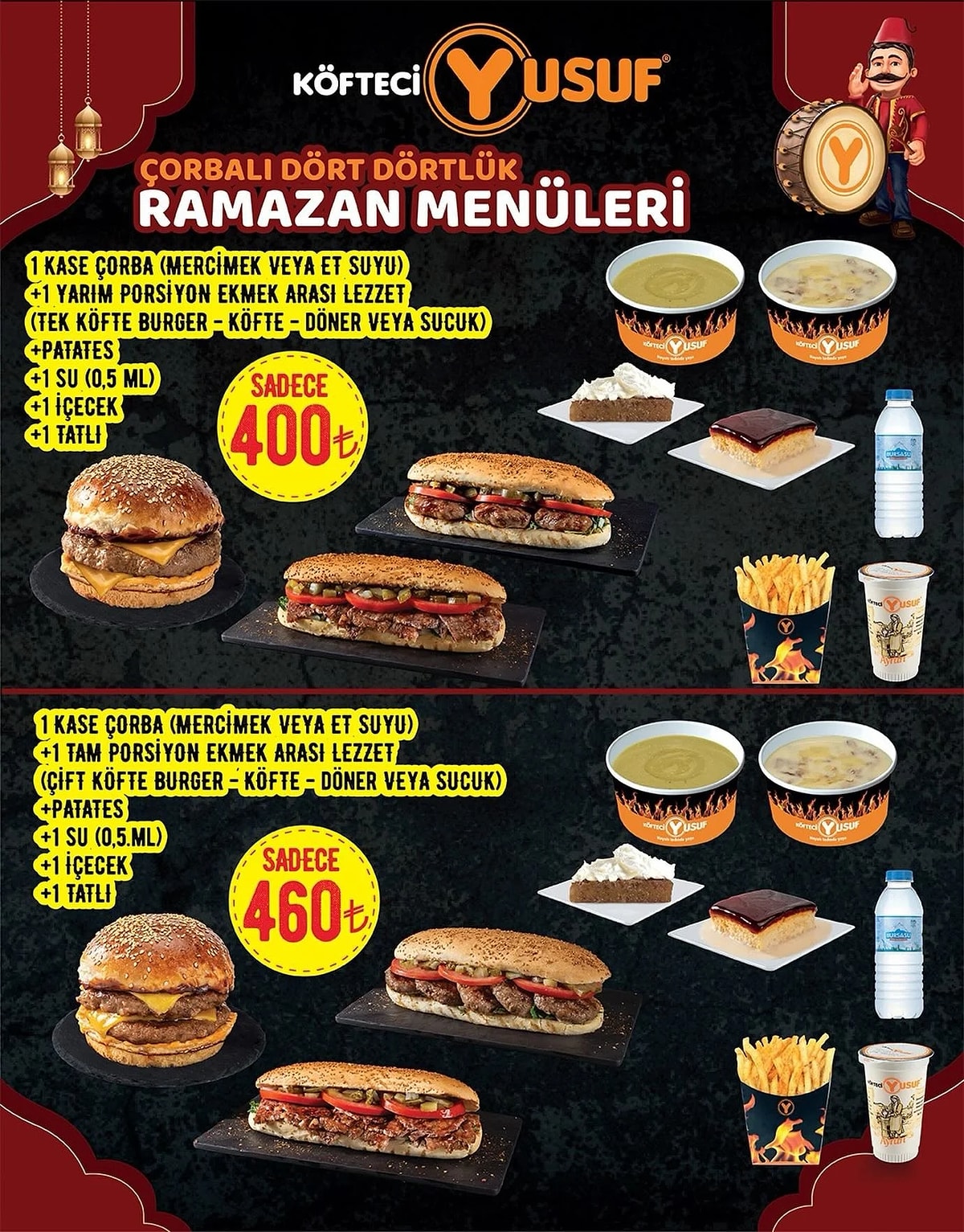Köfteci Yusuf İftar Menüsü ve Fiyatları 2026
