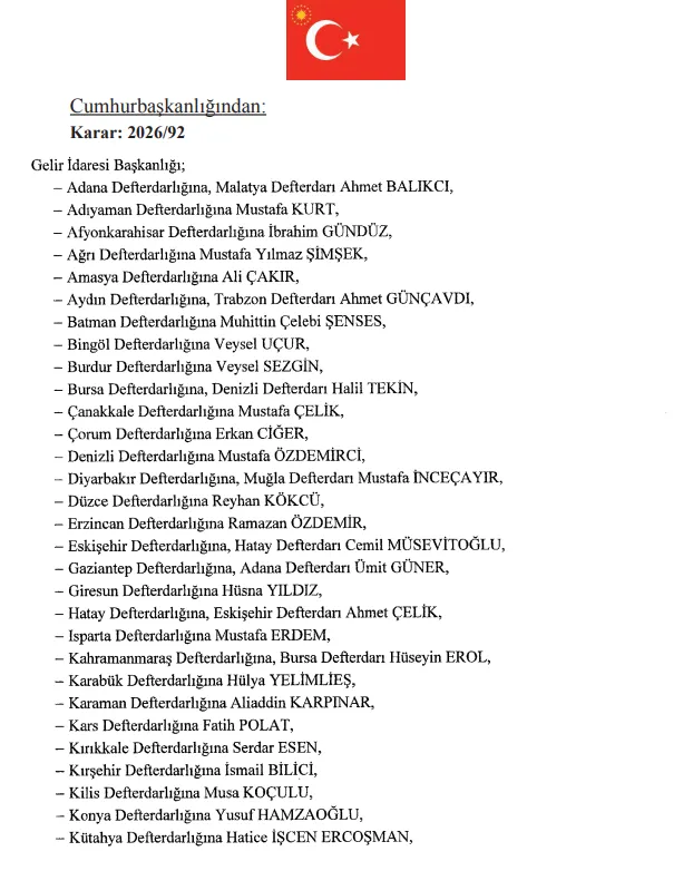 Eskişehir’in Yeni Defterdarı Belli Oldu