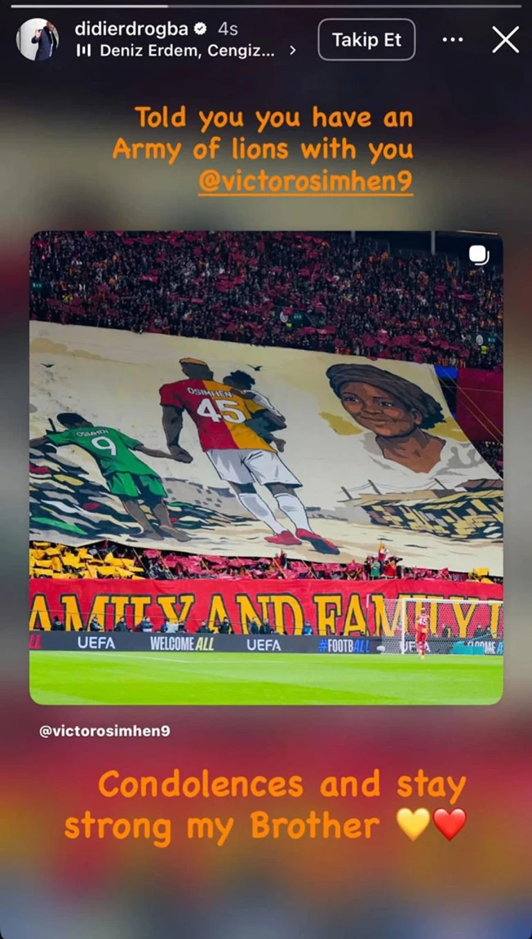 Drogba'nın Osimhen'e Mesajı