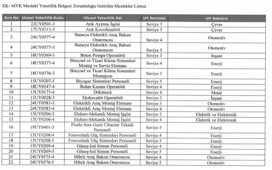 Bakanlıktan Flaş Karar: 40 Meslekte Belge Zorunluluğu Başladı! 