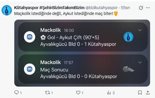 AyvalıkGücü Belediye - Kütahyaspor