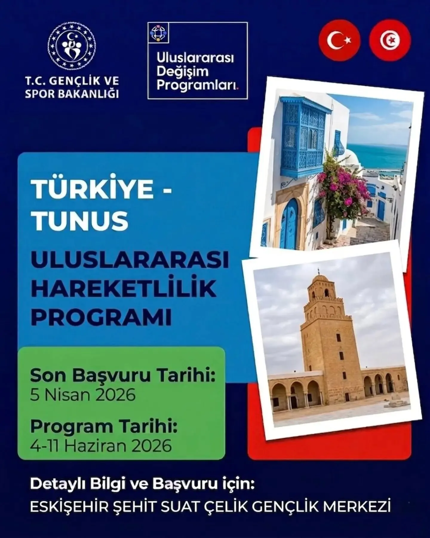 Eskişehir'de ücretsiz yurt dışı programı
