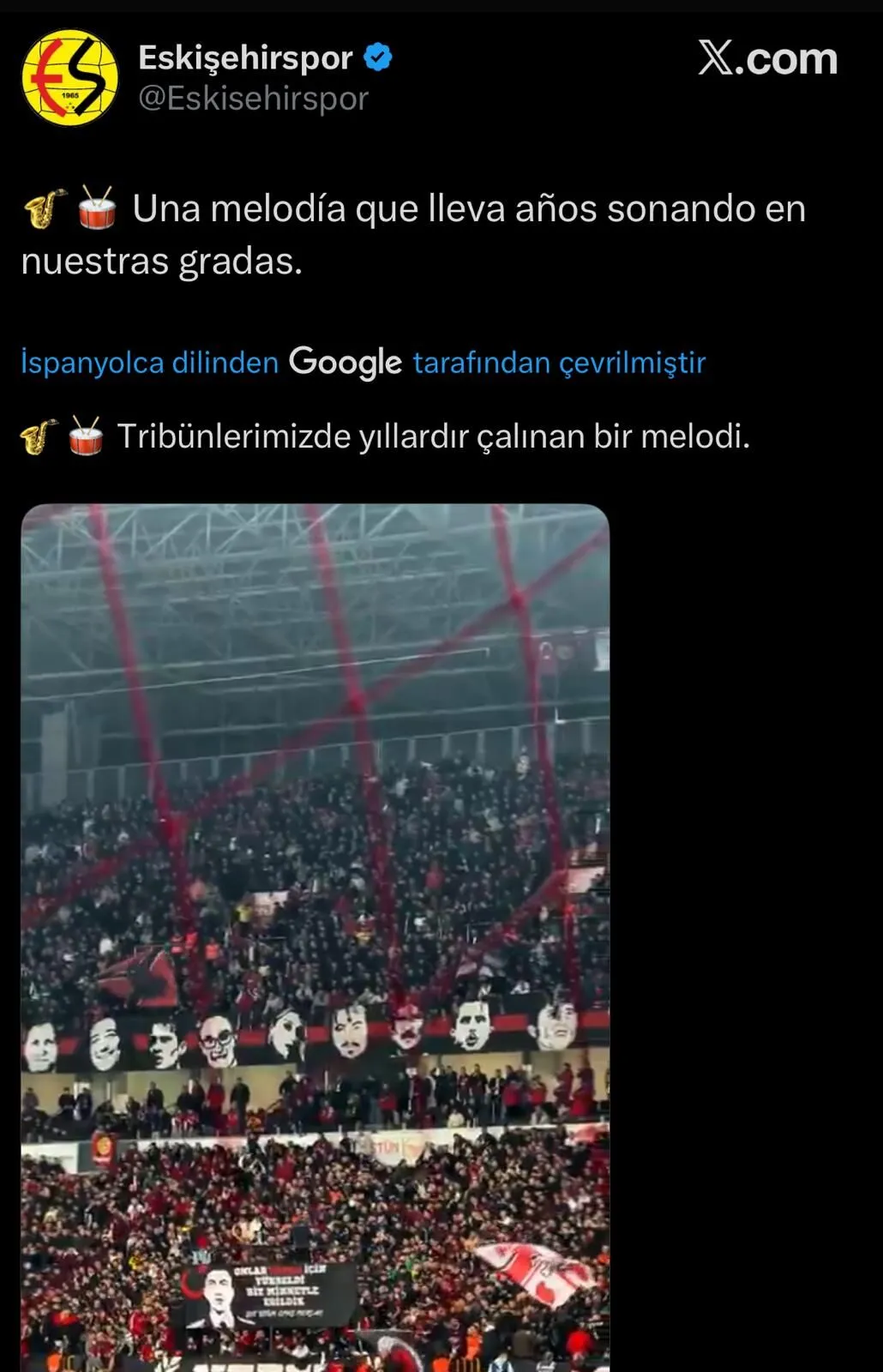 Eskişehirspor tribünü dünyada gündem oldu: İspanyollar gözlerine inanamadı!
